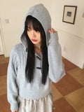 [Wool15] Hound Cable Duffle Button Hood Long Sleeve Knit