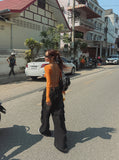 Fly Parachute Pocket Denim Pants