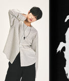 ROUND NECK CHECK SHIRT
