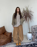 Sandy Deep Pintuck Balloon Pants