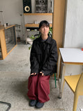 Yokuro banding wide cotton pants