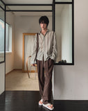 Taliyah pin tuck banding slacks