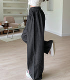 Non-Fade Raw Balloon Wide Jogger Banding Summer Pants
