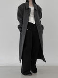 Odek Hidden Maxi Wool Long Coat