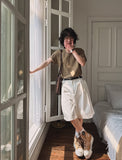 Ronald Bermuda Cotton Slacks