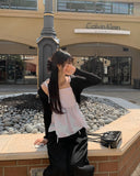 Summer Corset Shirring Sleeveless Ribbon Blouse