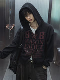 Patek Waffle Print Hood Zip-Up
