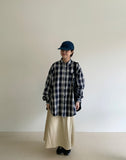 [unisex] Ritba Check Over Shirt