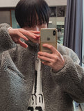 Fog High Neck Zipper Fleece Jacket