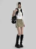 Roen Slit U-neck Tee