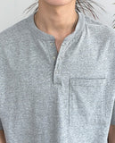 Meso Pocket Henley Neck T-Shirt