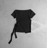 Tie Knot Boat Neck Tee
