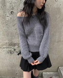Yoni Angora Square Off Knit