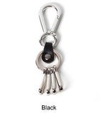 Laode leather clip keyring
