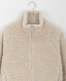 Kusoi high neck fleece zip-up jumper