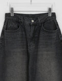 [unisex] Linon Washing Wide Denim Pants