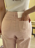 Delia Cotton Wide Banding Denim Pants