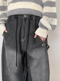 [unisex] Rigel Summer Banding Denim Balloon Pants