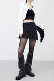 Roteo Unbalance Shirring Brushed Skirt