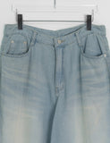 Huchi Summer Washing Denim Balloon Wide Pants