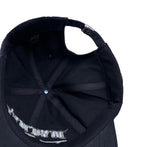 Down lettering ball cap
