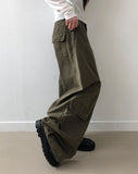 Behin Cargo Curve Balloon Wide Long Pants