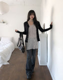 Tense Span Low Bootcut Denim Pants