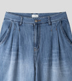 Lovey Linen Wide Denim Pants