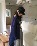 Bizet Salanta Summer See-Through Hooded Long Sleeve Shirt