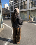 [1+1][Plan/Two Way] Poa Winter Brushed Corduroy Side Pin Tuck Training Pants