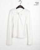 Pepo O-ring Slit Warmer Long-sleeved T-shirt