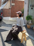[BAONHAUS] Sosolo Cotton Tiered Layered Banding Skirt Pants