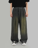 Two tone washed corduroy pants