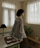 Flare loose fit linen shirt