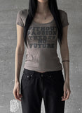Wed Lettering Slim Tee