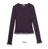TENCEL FRILL SLEEVE T