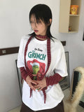 [SET] STRIPE SLEEVE T/SCARF