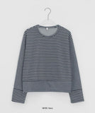 Hillmon Stripe Round Long Sleeve Tee