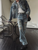 Savage damage flare bootcut pants