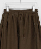 Shinkyu Banding Brushed Wide Corduroy Pants