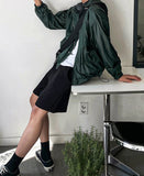 Color coated hooded jacket