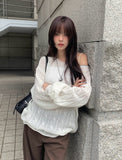 Ez Alpaca Boat Neck Cable Knit