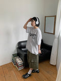 [unisex] Muho Printing Over Short Sleeve T-shirt