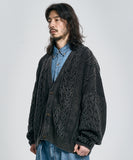 Cable Washed Cardigan