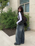 Skim Brush Washing Wide Pants