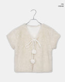 Lupin Drop Layered Fur Brushed Vest