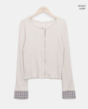 Wella Check Layered Cardigan
