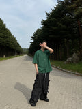 Hidden Pocket Half Shirt