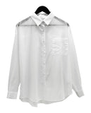 Megin See-Through Loose-Fit Shirt