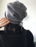 Hickot String Point Knit Bandana Beanie